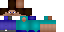 Minecraft skin texture, 64x32 legacy pixels