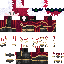 Purple red Minecraft skin texture, 64x64 pixels