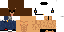 Minecraft skin texture, 64x32 legacy pixels