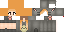 Minecraft skin texture, 64x32 legacy pixels