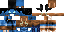 Minecraft skin texture, 64x32 legacy pixels
