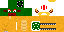 Minecraft skin texture, 64x32 legacy pixels
