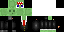 Minecraft skin texture, 64x32 legacy pixels