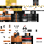 Gray Minecraft skin texture, 64x64 pixels