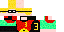 Minecraft skin texture, 64x32 legacy pixels