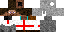 Minecraft skin texture, 64x32 legacy pixels