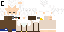 Minecraft skin texture, 64x32 legacy pixels