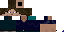 Minecraft skin texture, 64x32 legacy pixels