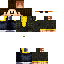 Minecraft skin texture, 64x64 pixels