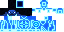 Blue Minecraft skin texture, 64x32 legacy pixels