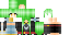 Minecraft skin texture, 64x32 legacy pixels