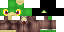 Minecraft skin texture, 64x32 legacy pixels