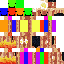 Minecraft skin texture, 64x64 pixels