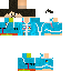 Minecraft skin texture, 64x64 pixels