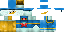 Minecraft skin texture, 64x32 legacy pixels