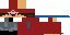 Minecraft skin texture, 64x32 legacy pixels