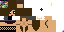 Minecraft skin texture, 64x32 legacy pixels