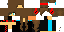 Minecraft skin texture, 64x32 legacy pixels