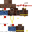 Minecraft skin texture, 64x64 pixels