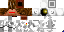 Minecraft skin texture, 64x32 legacy pixels