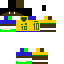 Minecraft skin texture, 64x64 pixels
