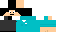 Minecraft skin texture, 64x32 legacy pixels