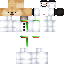 Minecraft skin texture, 64x64 pixels