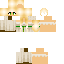 Orange Minecraft skin texture, 64x64 pixels