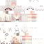 Minecraft skin texture, 64x64 pixels