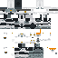 Minecraft skin texture, 64x64 pixels