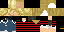 Minecraft skin texture, 64x32 legacy pixels