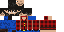 Minecraft skin texture, 64x32 legacy pixels