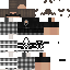 Black Minecraft skin texture, 64x64 pixels