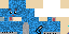 Minecraft skin texture, 64x32 legacy pixels