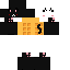 Minecraft skin texture, 64x64 pixels