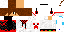 Minecraft skin texture, 64x32 legacy pixels