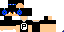 Minecraft skin texture, 64x32 legacy pixels