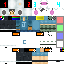 Minecraft skin texture, 64x64 pixels