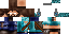 Minecraft skin texture, 64x32 legacy pixels