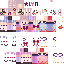 Minecraft skin texture, 64x64 pixels