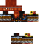 Minecraft skin texture, 64x64 pixels