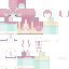 Pink Minecraft skin texture, 64x64 pixels