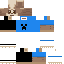 Minecraft skin texture, 64x64 pixels