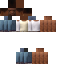 Minecraft skin texture, 64x64 pixels