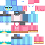 Minecraft skin texture, 64x64 pixels