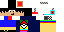 Minecraft skin texture, 64x32 legacy pixels