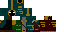 Minecraft skin texture, 64x32 legacy pixels