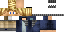 Minecraft skin texture, 64x32 legacy pixels