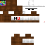 Minecraft skin texture, 64x64 pixels