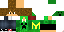 Minecraft skin texture, 64x32 legacy pixels